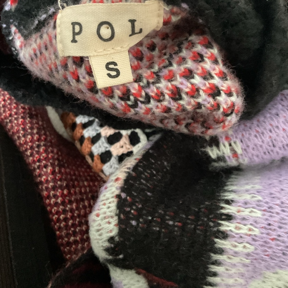 NEW POL CROCHET GRANNY SQUARE SWEATER - Picture 4 of 4